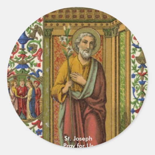 St. Joseph (KSC) ronde Sticker (Voorkant)