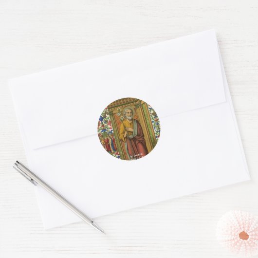 St. Joseph (KSC) ronde Sticker (Envelop)