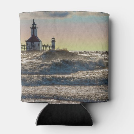 St Joseph Lighthouse Painterly Blikjeskoeler (Achterkant)