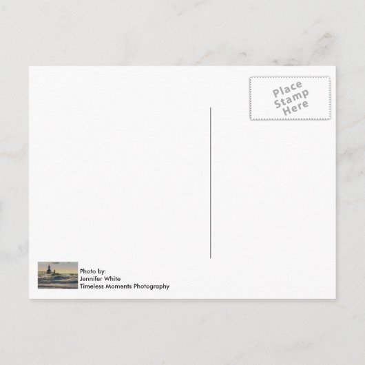 St Joseph Lighthouse Painterly Briefkaart (Achterkant)