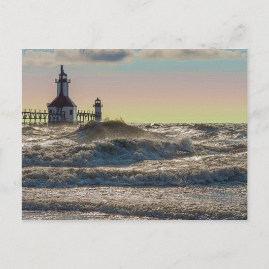 St Joseph Lighthouse Painterly Briefkaart (Voorkant)