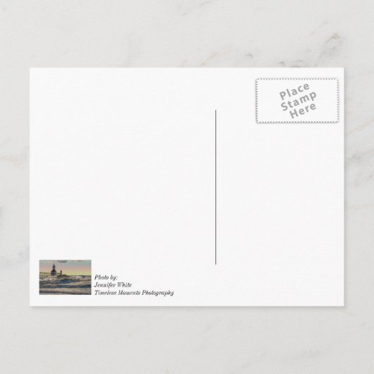 St Joseph Lighthouse Painterly denkt aan jou Briefkaart (Achterkant)