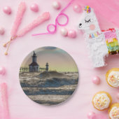 St Joseph Lighthouse Painterly Papieren Bordje (Feest)