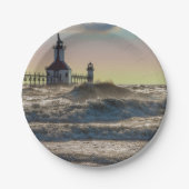 St Joseph Lighthouse Painterly Papieren Bordje (Voorkant)