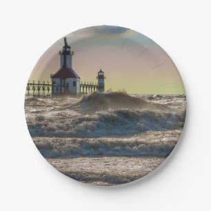 St Joseph Lighthouse Painterly Papieren Bordje