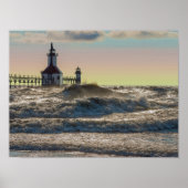 St Joseph Lighthouse Painterly Poster (Voorkant)