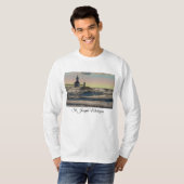 St Joseph Lighthouse Painterly T-shirt met lange m (Voorkant volledig)