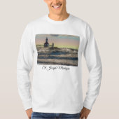 St Joseph Lighthouse Painterly T-shirt met lange m (Voorkant)