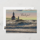 St Joseph Lighthouse Schilderachtige Bedankkaart Briefkaart (Voorkant / Achterkant)