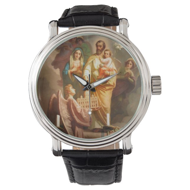 St Joseph Mannen Horloge (Voorkant)