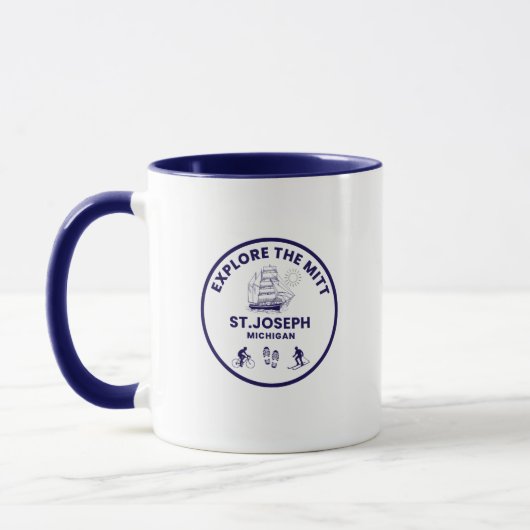St. Joseph Michigan Coffee Mok (Links)