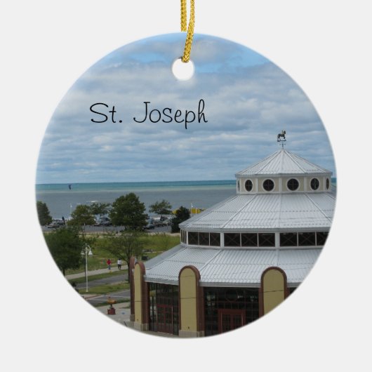 St. Joseph, Michigan Keramisch Ornament (Voorkant)