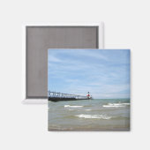 St Joseph Michigan Lighthouse Magnet (Voorkant / Achterkant)