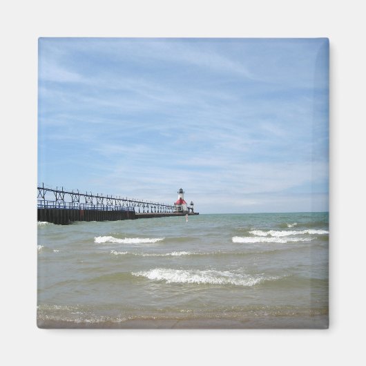 St Joseph Michigan Lighthouse Magnet (Voorkant)