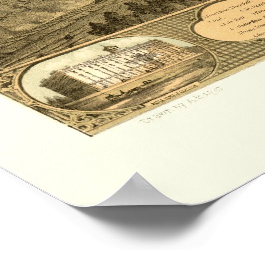 St. Joseph, MO Panoramic Map - 1868 Poster (Hoek)