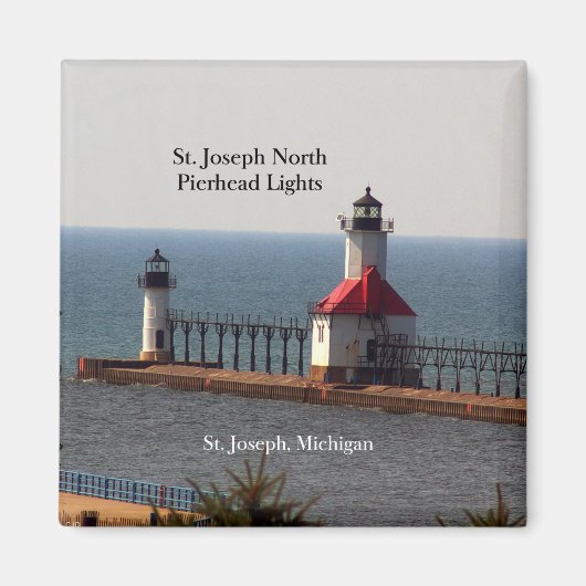 St. Joseph North Pierhead Lights magnet (Voorkant)