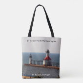 St. Joseph North Pierhead Lights overal tote bag (Achterkant)