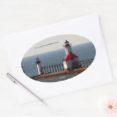 St. Joseph North Pierhead Lights sticker (Envelop)