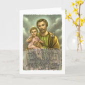 St Joseph Novena 2 Kaart (Gele Bloem)