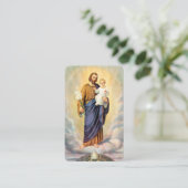 St Joseph Novena Prayer Kaart Visitekaartje (Staand voorkant)