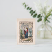 St. Joseph Patron Saint Catholic Prayer Card       Plaatskaartje (Staand voorkant)
