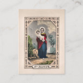 St. Joseph Patron Saint Catholic Prayer Card       Plaatskaartje (Voorkant)