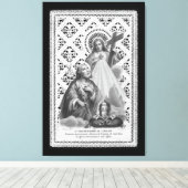 St. Joseph, pauselijke symbolen, en de SHJ (LT 02) Canvas Afdruk (Insitu (Houten vloer))