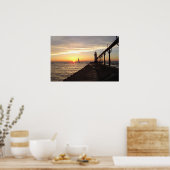 St. Joseph Pier Light, MI Poster (Keuken)