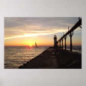 St. Joseph Pier Light, MI Poster (Voorkant)