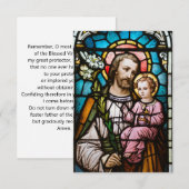 St Joseph Prayer Card (Voorkant / Achterkant)