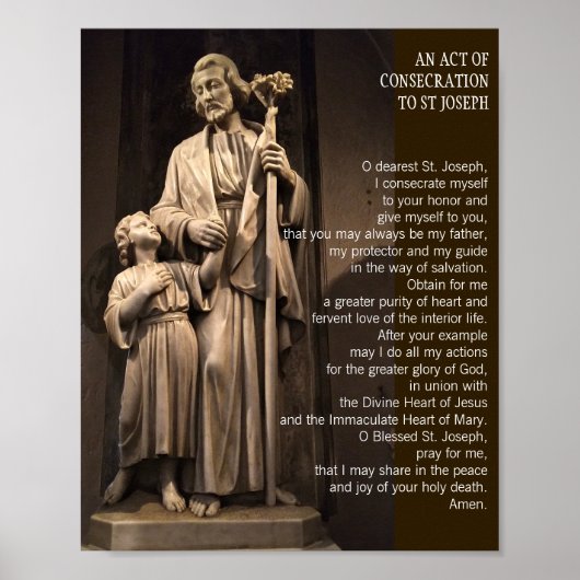 St Joseph Prayer Poster (Voorkant)