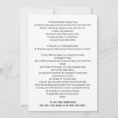 St. Joseph Protector Gebed Katholiek Religieus (Achterkant)