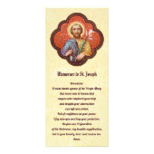 St. Joseph Rack Kaart met Memorare & Litany (Voorkant)