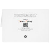 St. Joseph (SAU 35) Blank Wenskaart (Achterkant Horizontaal)