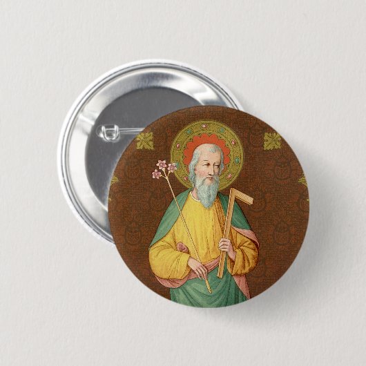St. Joseph (SAU 35) Ronde Button 5,7 Cm (Voorkant /achterkant)