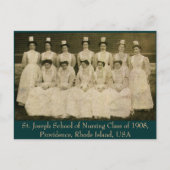 St Joseph School of Nursing Class of 1908 Briefkaart (Voorkant)