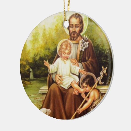 St. Joseph/St. Therese Double Sided Ornament (Links)