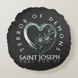 St. Joseph Terror van demonen Rond Kussen