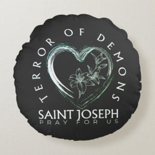 St. Joseph Terror van demonen Rond Kussen