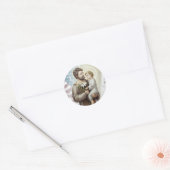 St. Joseph the Protector Ronde Sticker (Envelop)