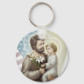 St. Joseph the Protector Sleutelhanger (Voorkant)