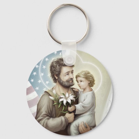 St. Joseph the Protector Sleutelhanger (Voorkant)