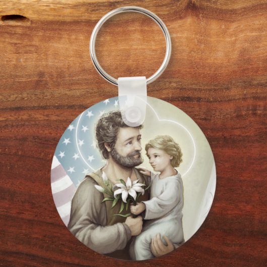 St. Joseph the Protector Sleutelhanger (Voorkant)
