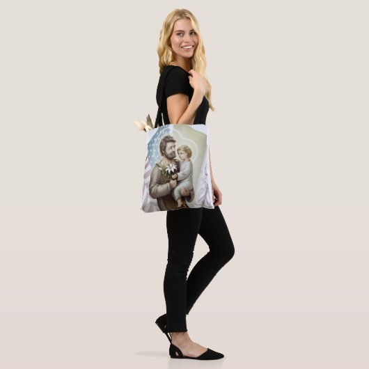 St. Joseph the Protector Tote Bag (Op model)