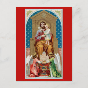 St. Joseph, Toddler CC, Angels met Vaticaanmodel Briefkaart