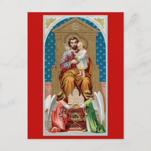 St. Joseph, Toddler CC, Angels met Vaticaanmodel Briefkaart (Voorkant)