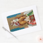 St. Joseph, Toddler CC, Angels met Vaticaanmodel Rechthoekige Sticker (Envelop)