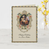 St Joseph Vader Birthday Floral Prayer Kaart (Gele Bloem)