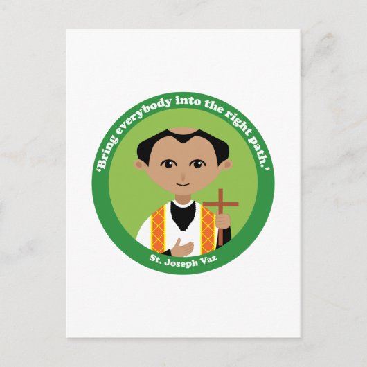St. Joseph Vaz Briefkaart (Voorkant)