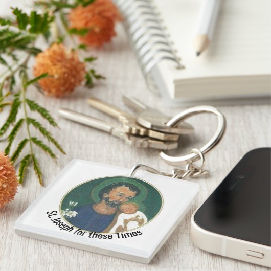 St Joseph voor deze Times Sleutelhanger (Voorkant Rechts)
